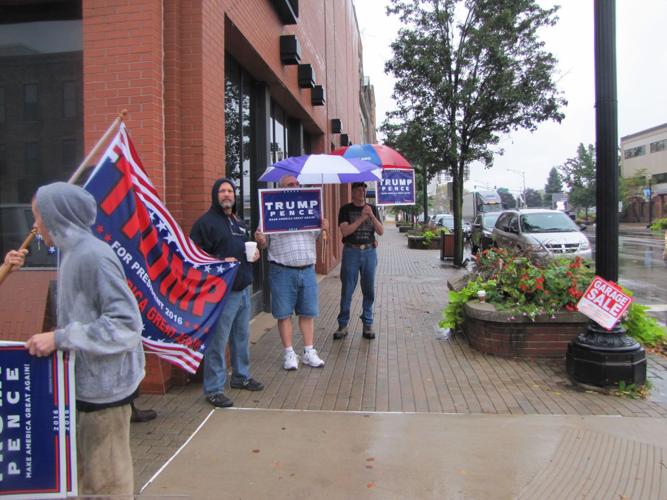 Rain didn't deter Trump supporters