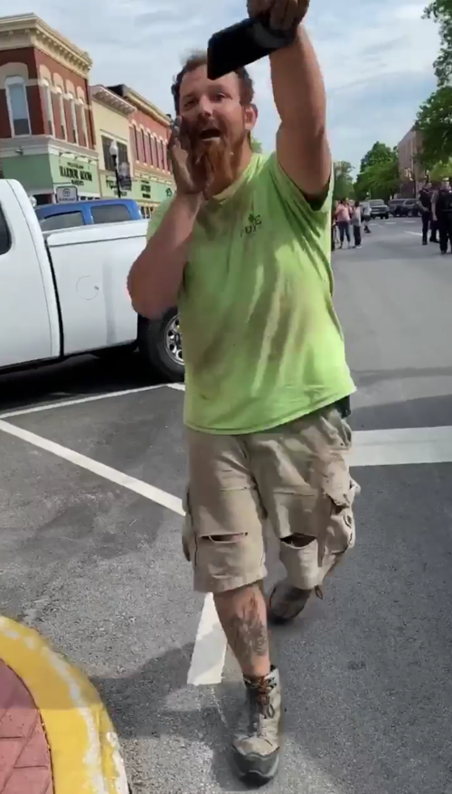 WATCH NOW: Man fired after following protesters, making racist comments, company confirms