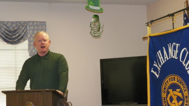 Retired Marine Major John Johnston Guest Speaker At Portage Exchange Club