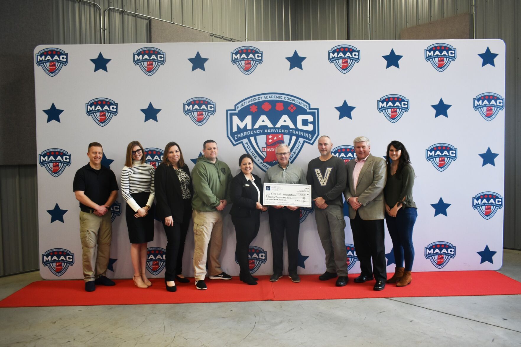 The MAAC Foundation for mental health and wellness receives $11,000 donation from Porter County Community Foundation.