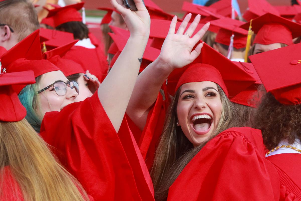 730 Crown Point graduates get a fair weather farewell Crown Point