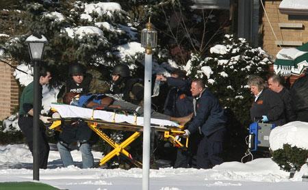 dolton standoff dead two nwitimes ends suburban response emergency wait members outside tuesday times during south team