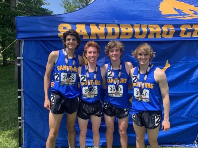 Andrew, Sandburg boys capture state crowns in discus, 3200 relay