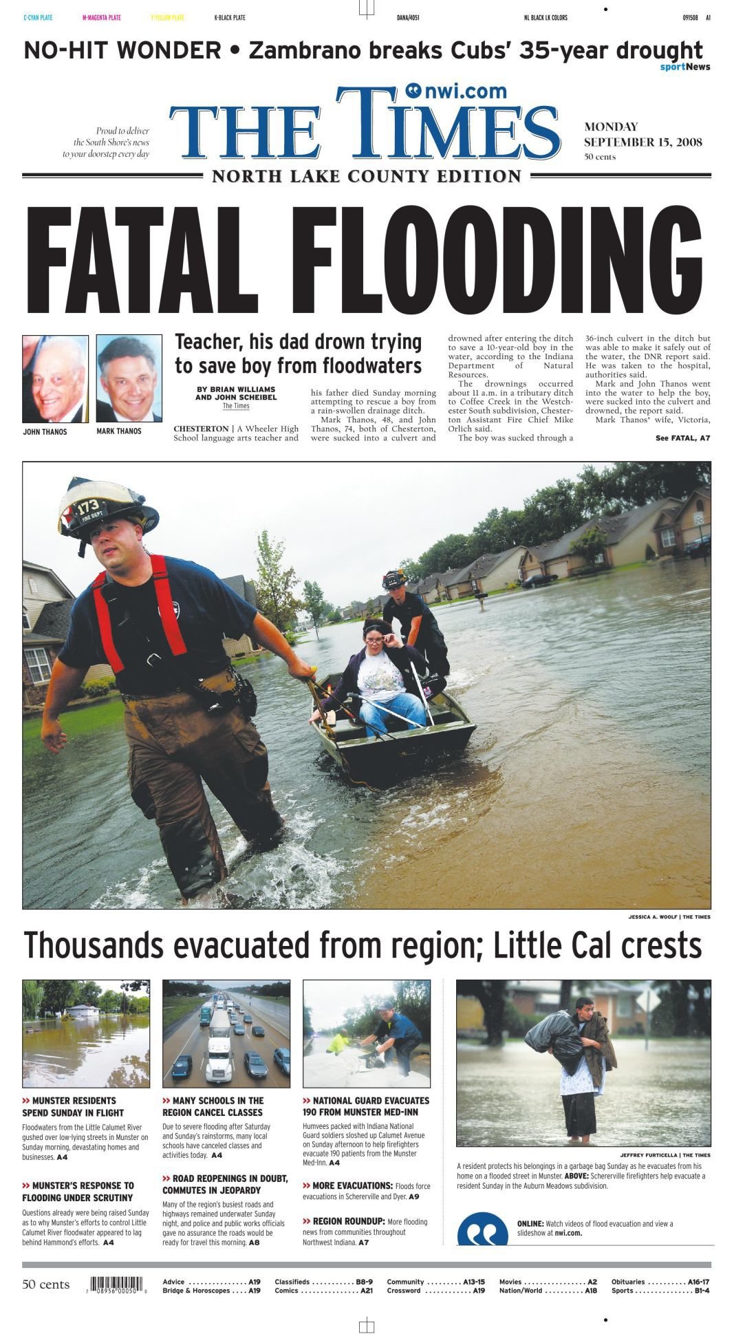 A look back at The Times' coverage of the 2008 flood