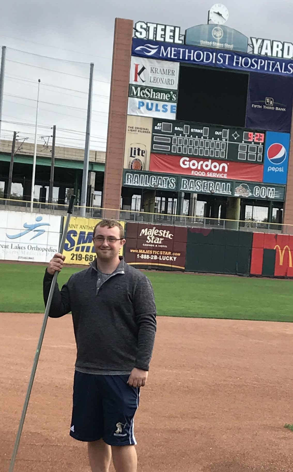 PRO BASEBALL RailCats' groundskeeper Simmons 'covers all the bases' at