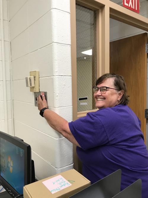 Gayle Cory's last day at Gavit High School