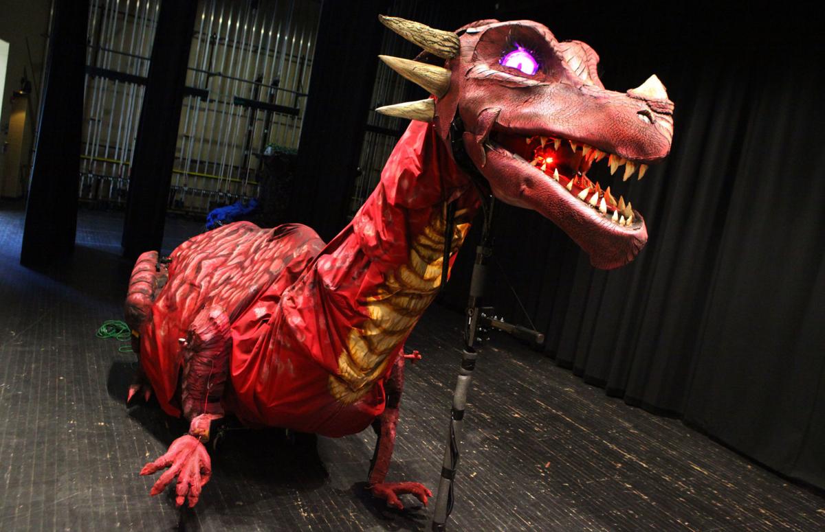 Madeline Bogathy and her dragon