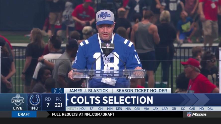 Region Colts fan lives a dream by announcing the team's draft pick