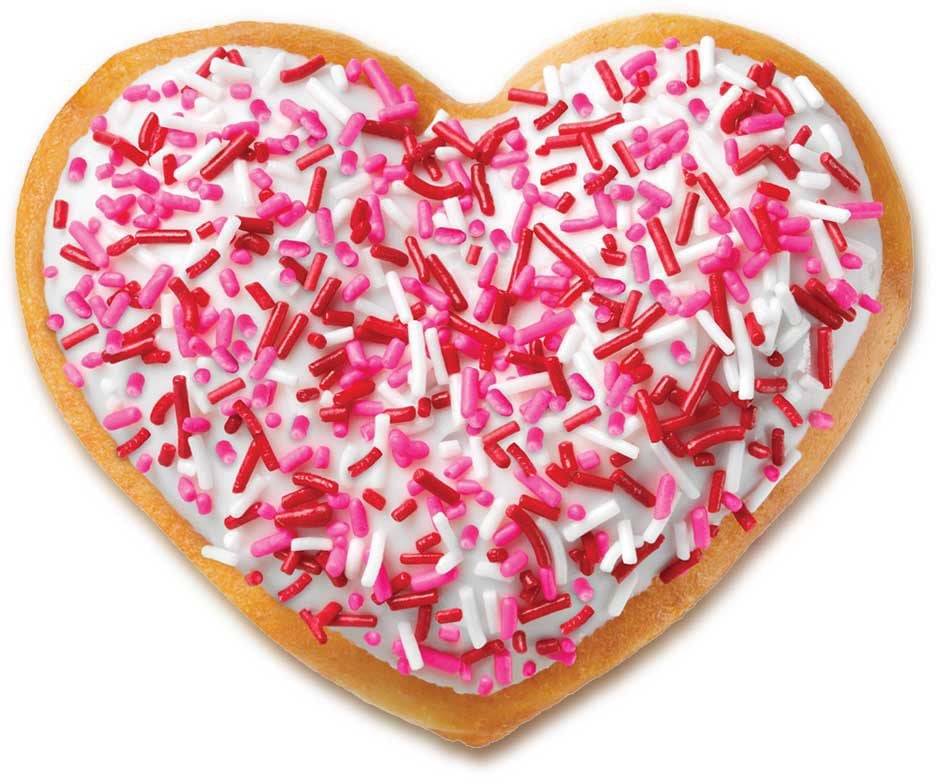 Image result for heart pink donut