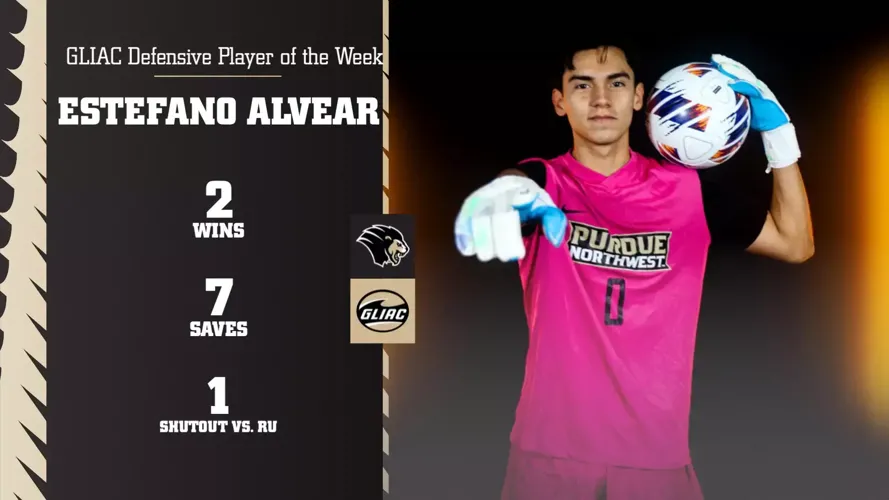 Estefano Alvear notches GLIAC Mens Soccer Defensive Player of the Week accolades