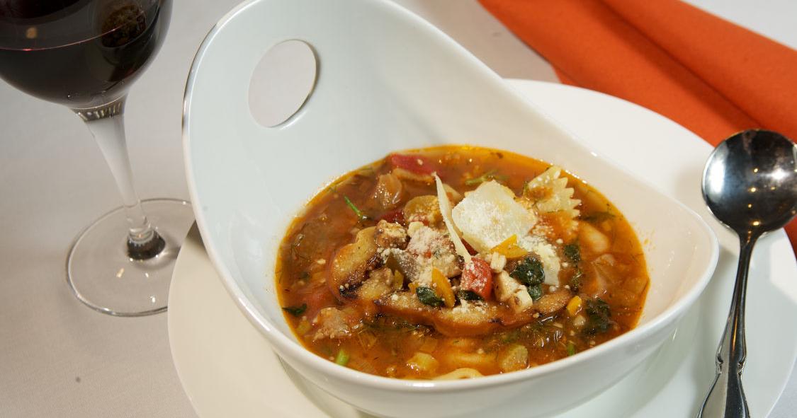 Serve a bowl of soup for a winter meal