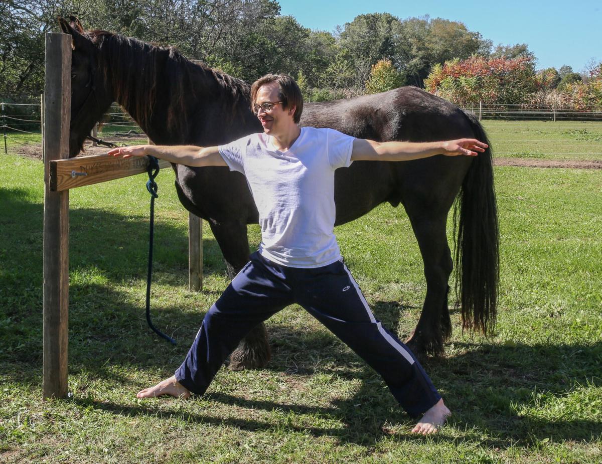 Ommmmmm ... neighhhhhh ... You can do yoga on a horse in ...