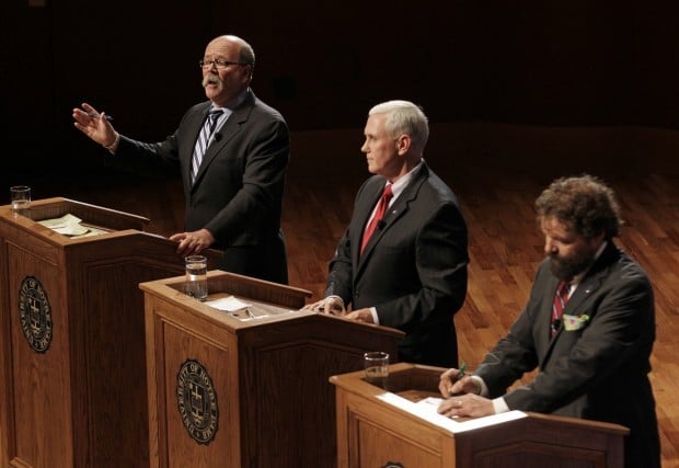 Gregg continues attacks on Pence in second debate