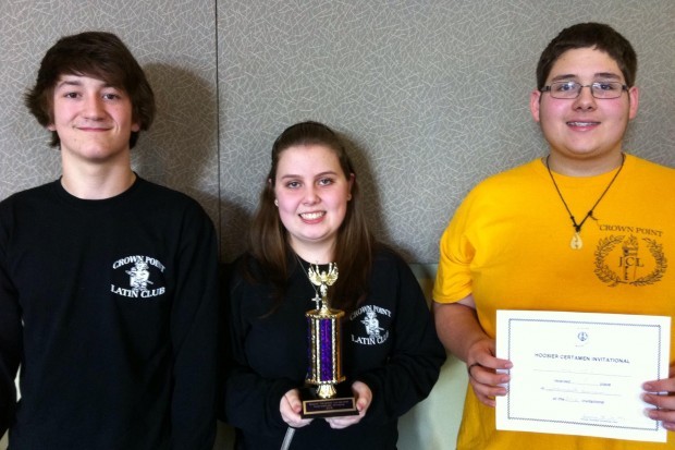 C.p. Latin Club Certamen Teams Celebrate End Of Indiana Latin Week