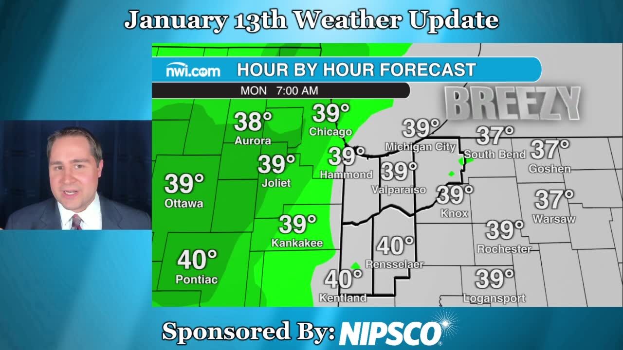 Friday, January 13 weather update for Northwest Indiana