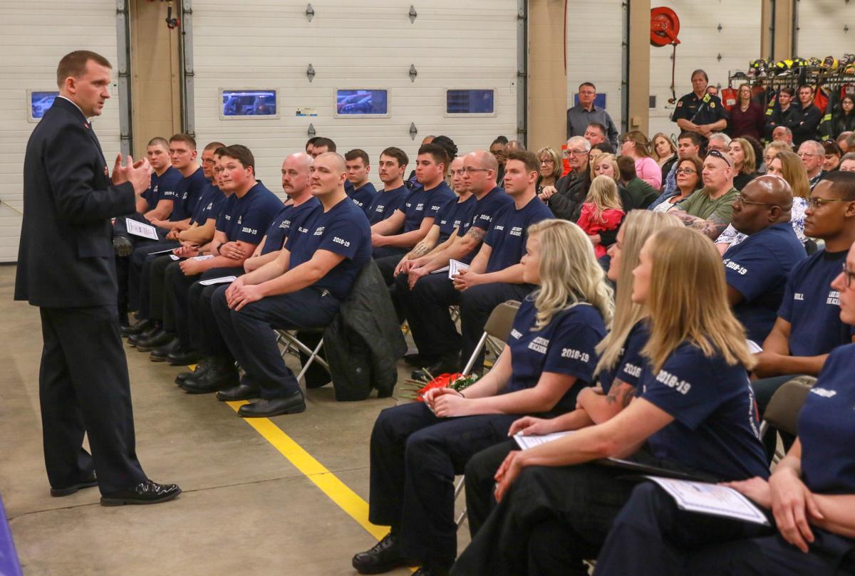 New Firefighters Ready To Hit The Ground Running As 44 Cadets Graduate Lake County News Nwitimes Com We stock the highest quality fire department shirts and pants, firefighter job shirts, class a firefighter dress uniforms, jumpsuits, ansi jackets, and we also carry a supply of firefighter gear for everyday work like turnout bags and trauma shears. ground running as 44 cadets graduate