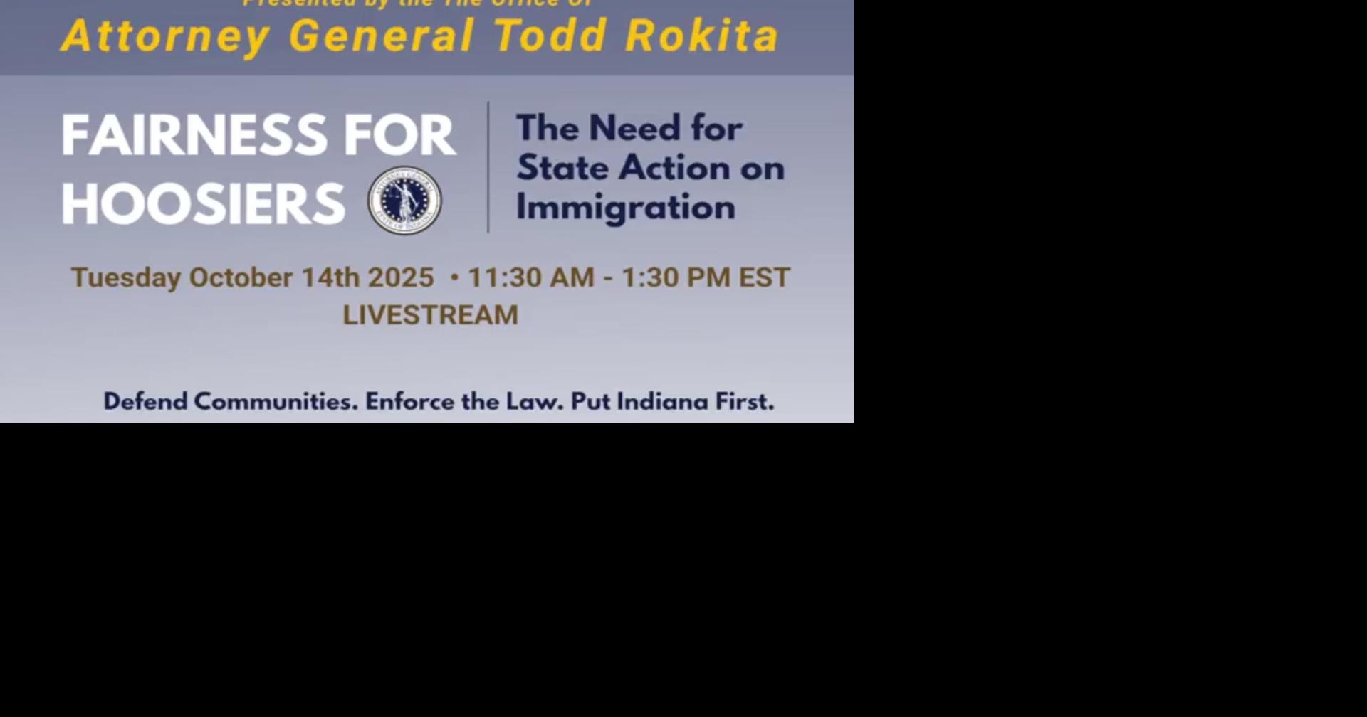 Attorney General Todd Rokita immigration enforcement event