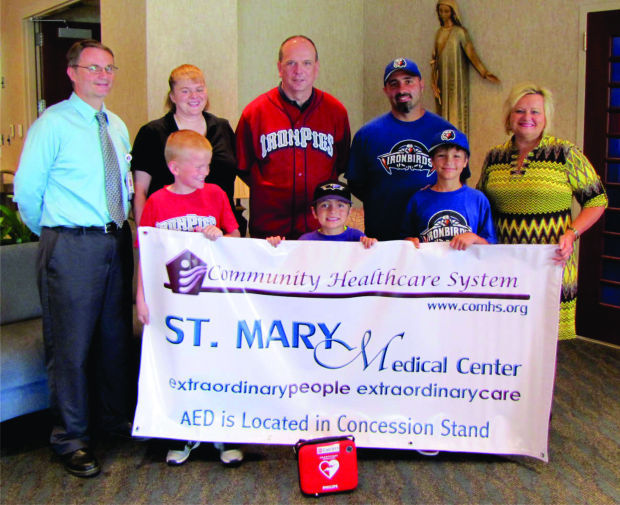 St. Mary Medical Center donates AED to Hobart Little League Lake