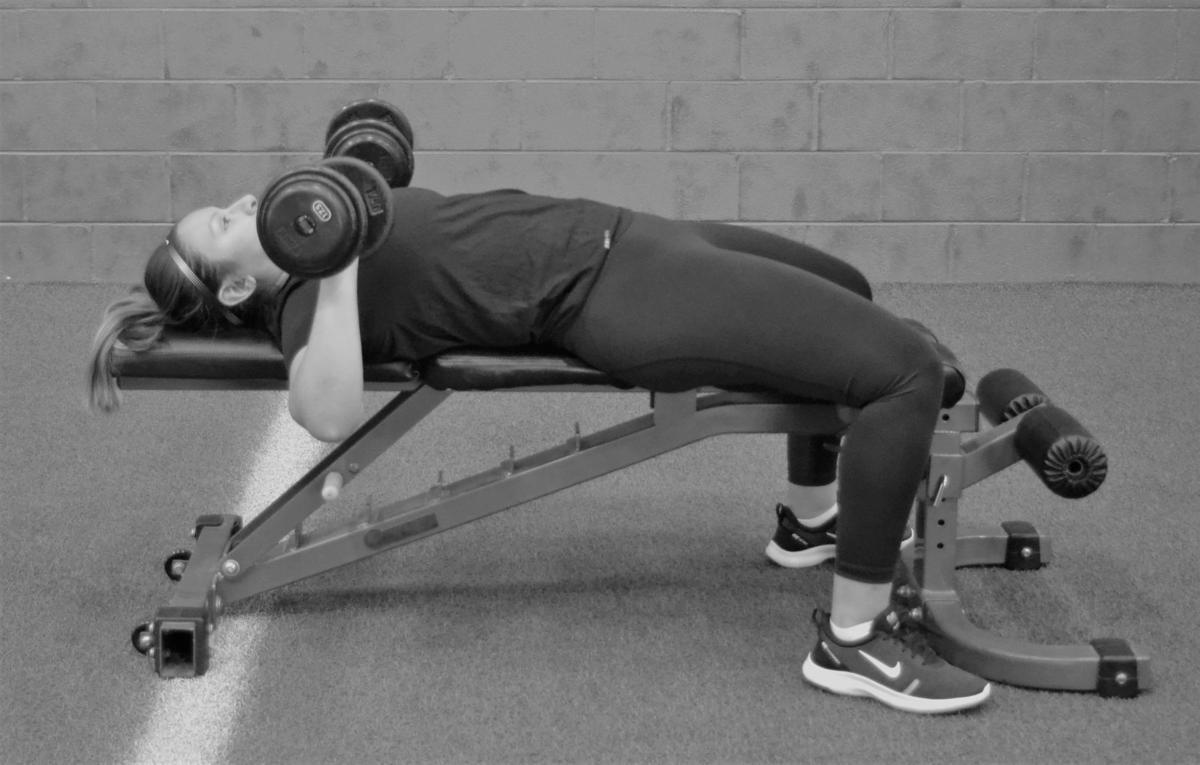 THIS WEEK'S EXERCISE Dumbbell bench press Fitness