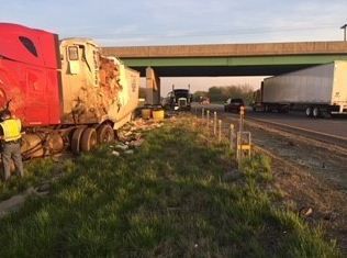 rensselaer crash driver after near dies semi isp nwitimes nb fatality results indiana overpass semitrailer northbound ind interstate died thursday
