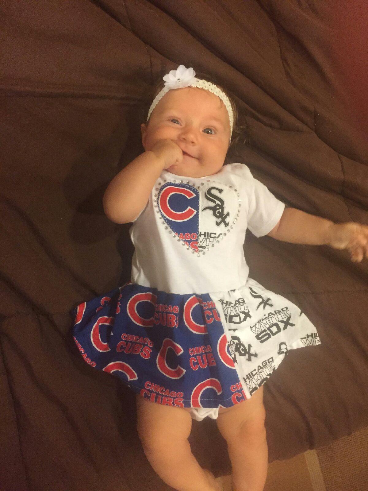 Chicago Baseball Fans. I'm Too Cute to Be A Cubs Fan (Anti-Cubs) Baby –  Smack Apparel