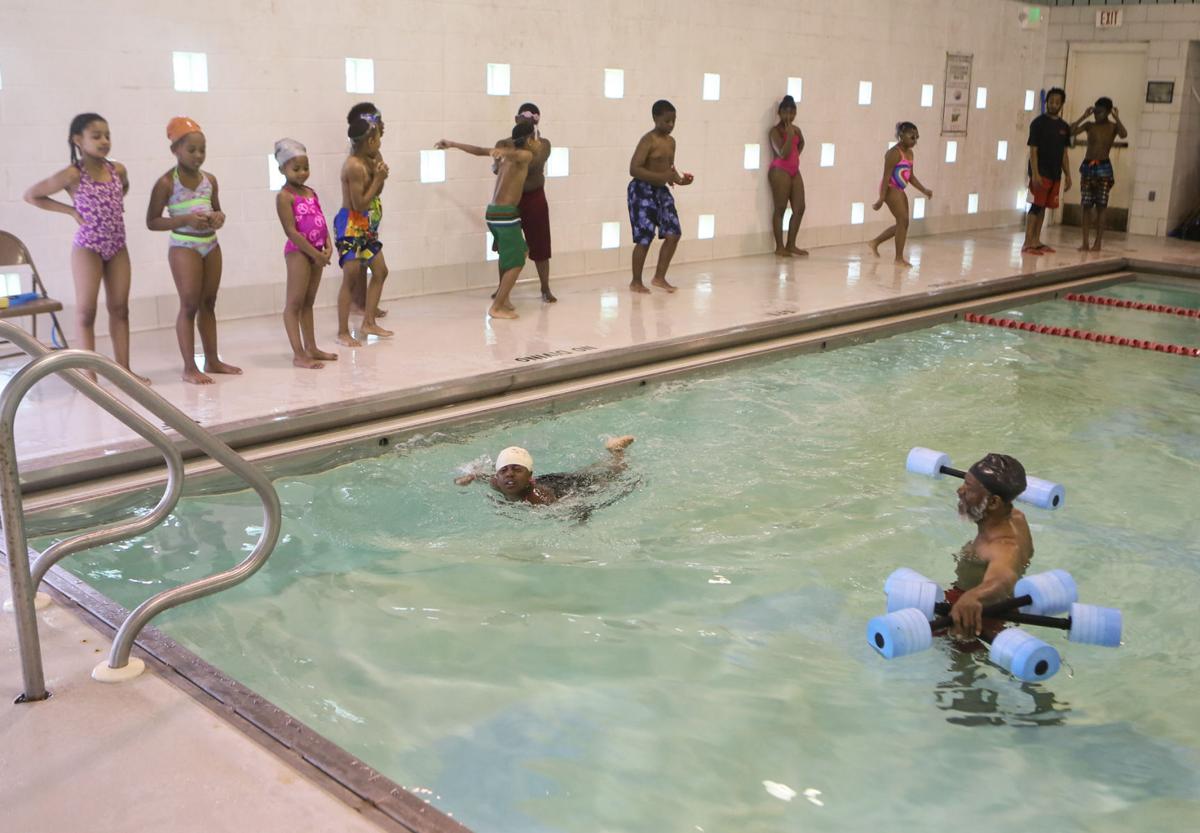 kid in pool