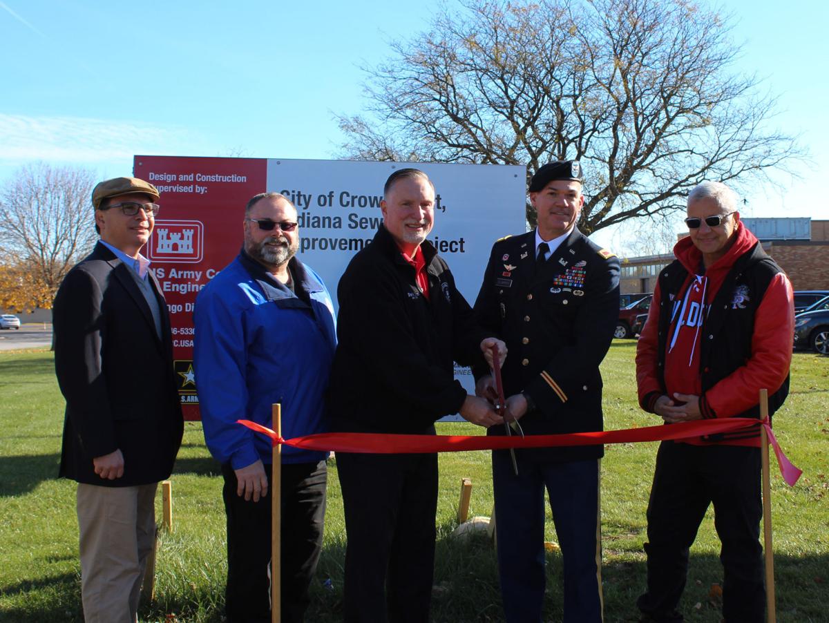 Corps, officials mark end of sewer improvement project