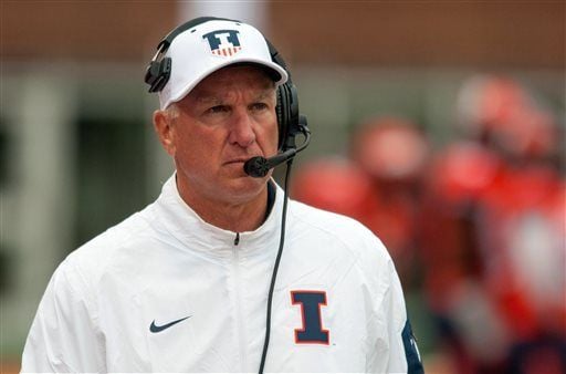 New Illinois AD fires football coach Cubit after 1 season