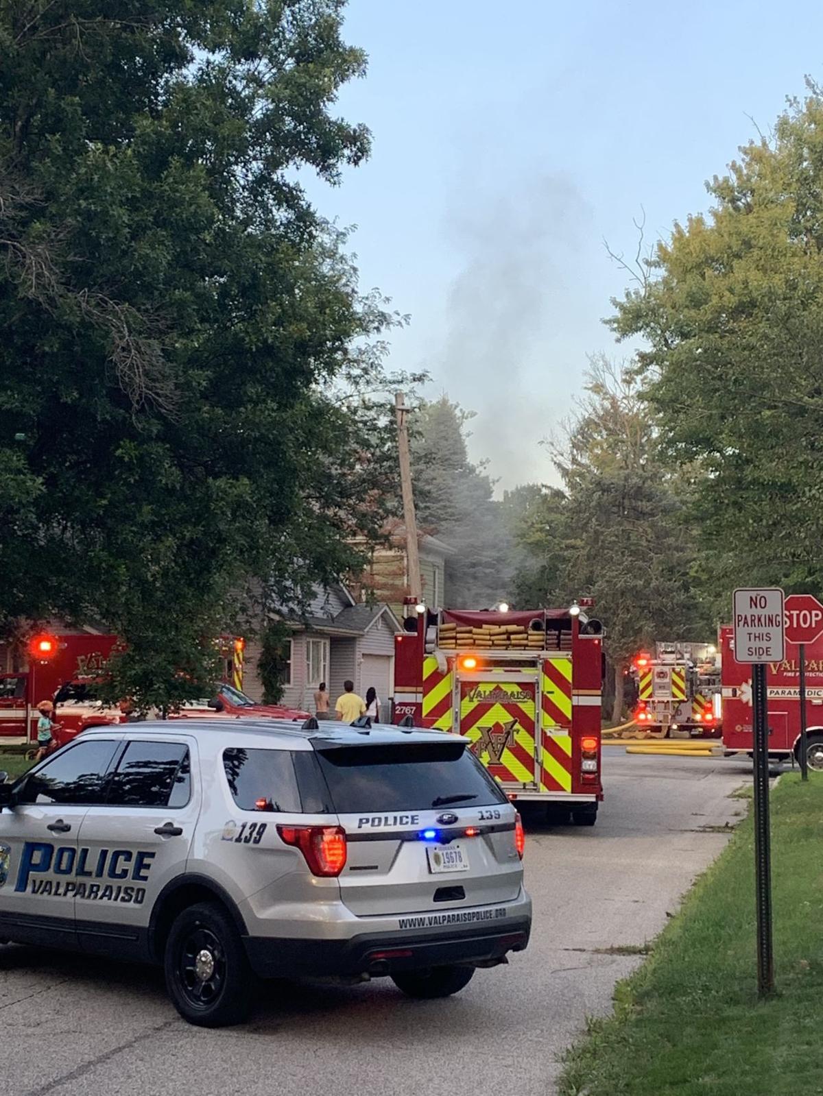 Valparaiso home catches fire, no injuries reported, fire department
