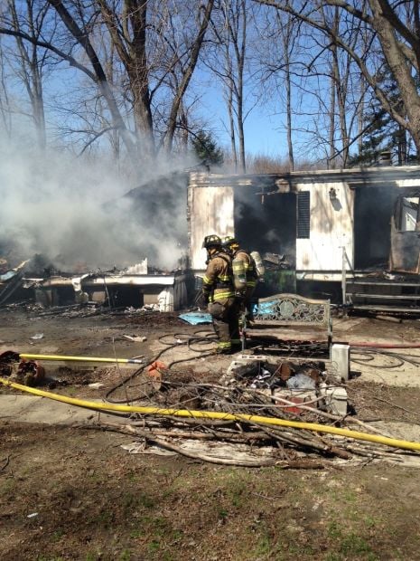 Mobile Home Destroyed In Fire