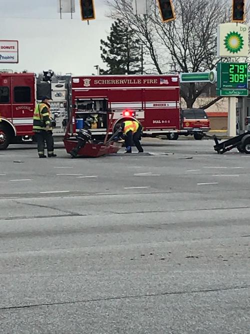 Schererville boat stuck