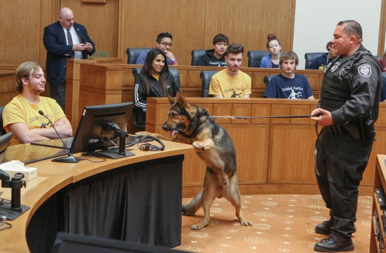 Hammond Area Career Center students learn about the judicial branch