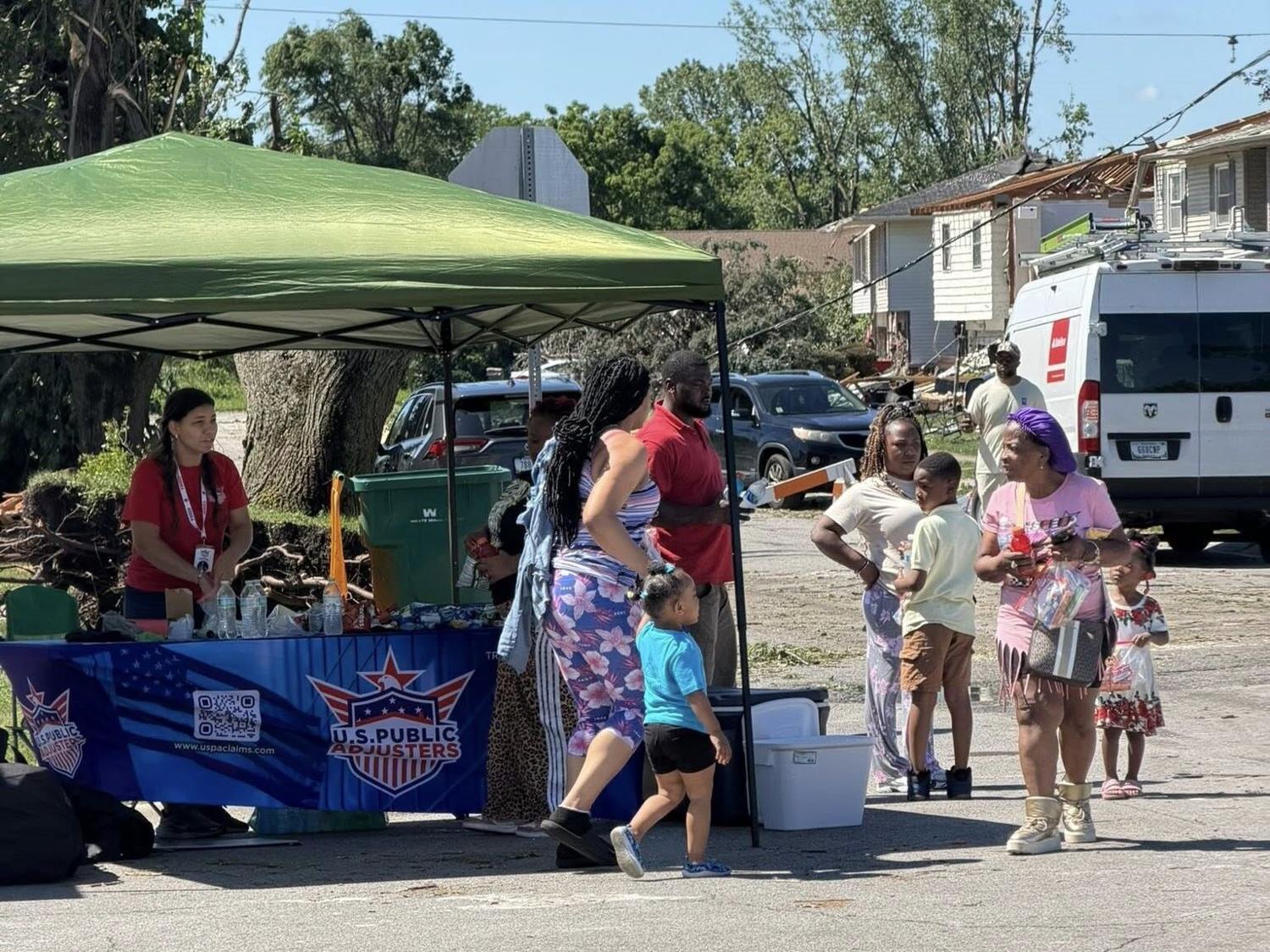 U.S. Public Adjusters providing free hot dogs, supplies in Merrillville on Tuesday