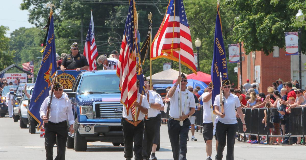 Crown Point parade beats the heat with earlier start