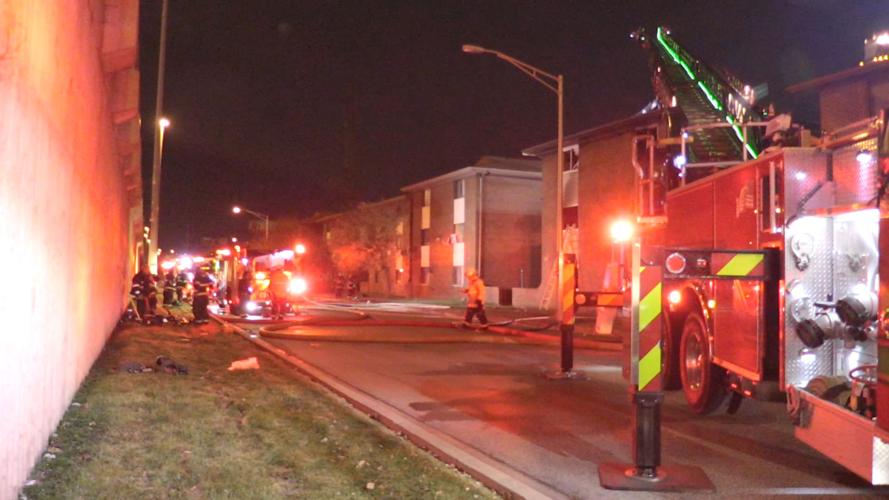 UPDATE WATCH NOW 1 dead after flames engulf Lansing apartment building