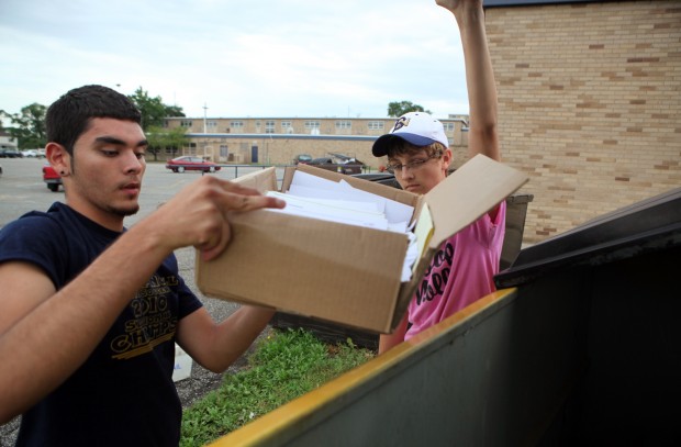 Students help Bishop Noll gets ready for back-to-school