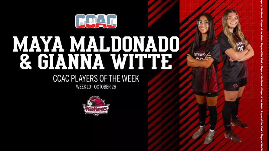 Maldonado, Witte Sweep CCAC Women's Soccer Weekly Honors