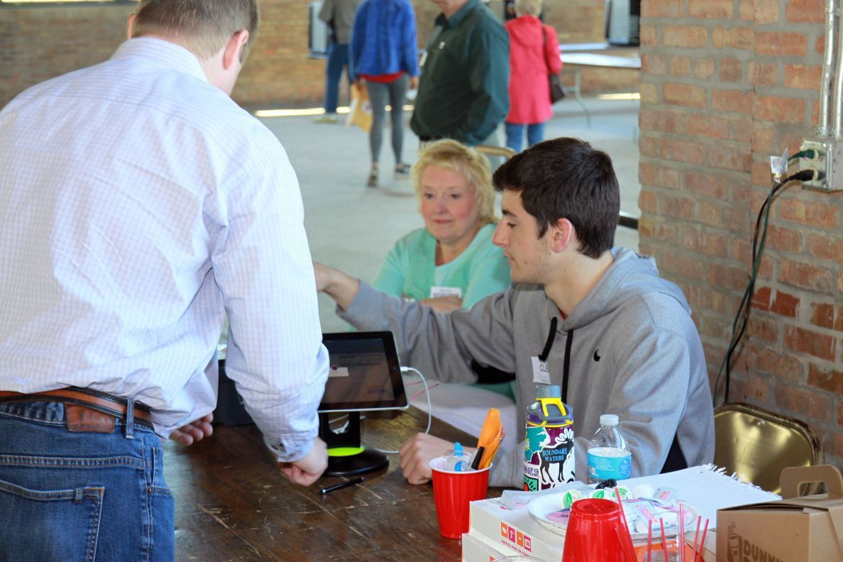 Election volunteers
