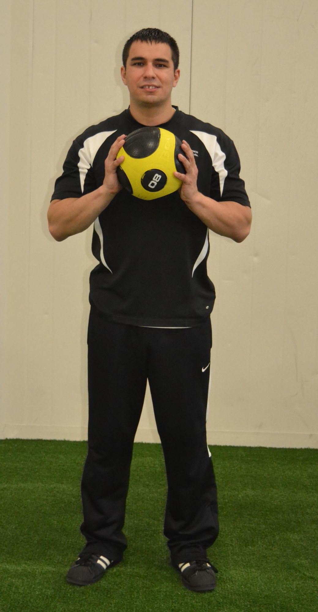 Medicine Ball Lunge with an Overhead Press Get Healthy