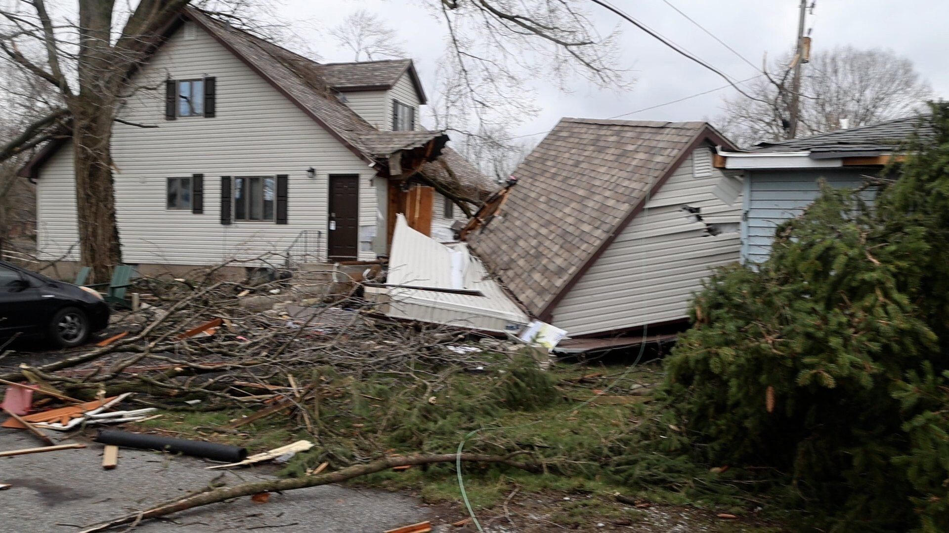 A storm that blew through Northwest Indiana Friday night hit Merrillville particularly hard.