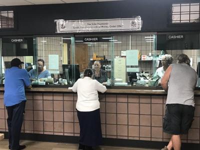 Taxpayers bellying up to the Lake County Treasurer's cashier window