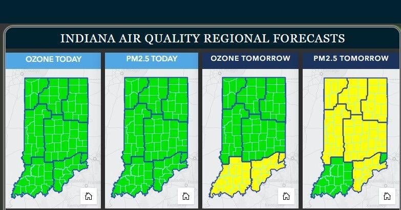 New advisory alerts Hoosiers to short-term air quality issues