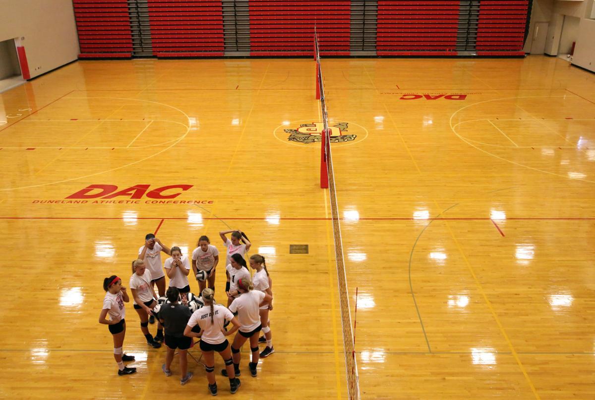 Crown Point's volleyball team is prepared to play with the target