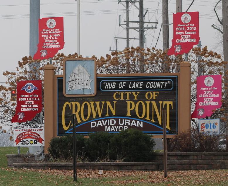Crown Point Sign