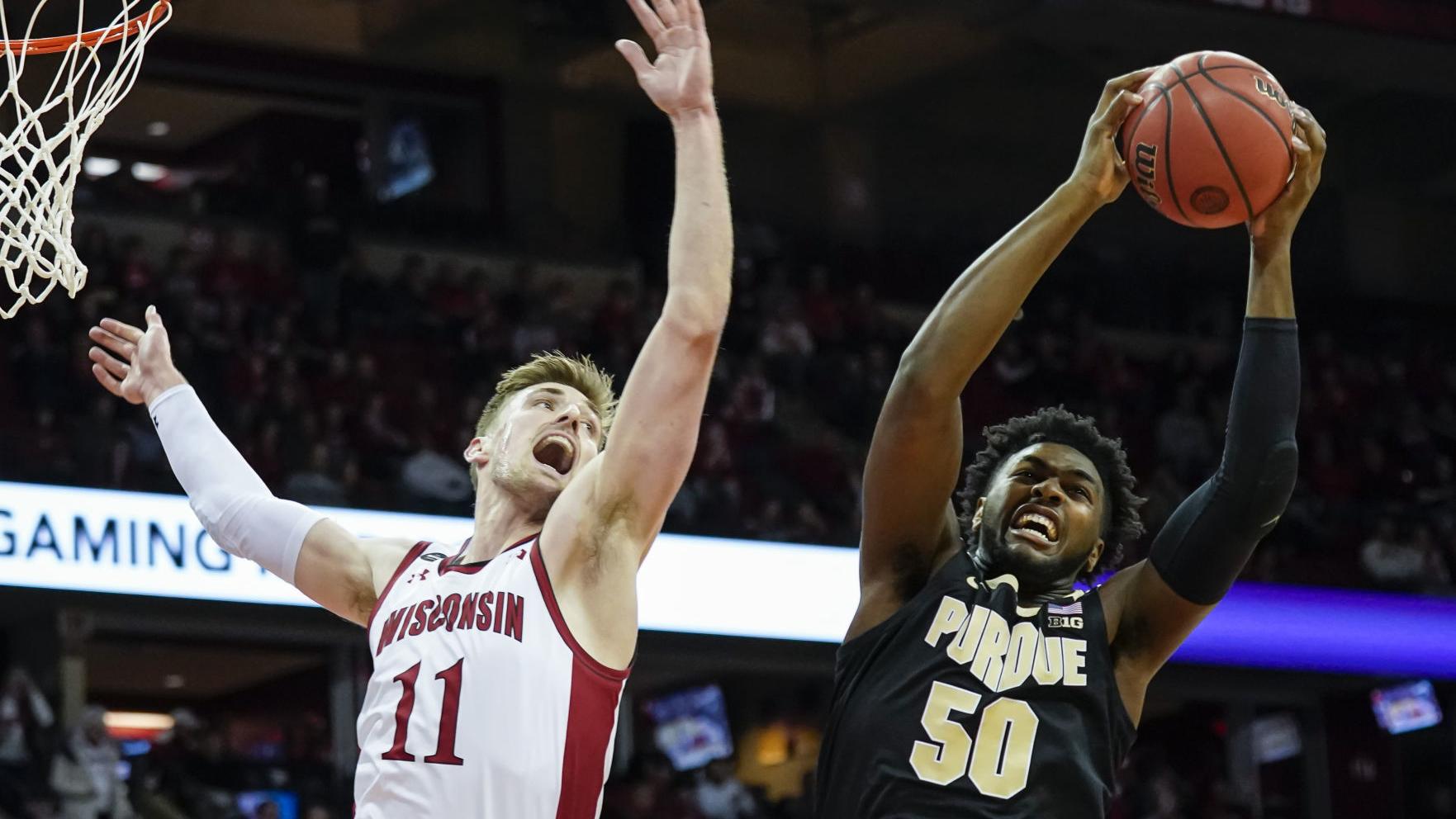Purdue S Late Charge Held Off By Badgers Purdue Boilermakers