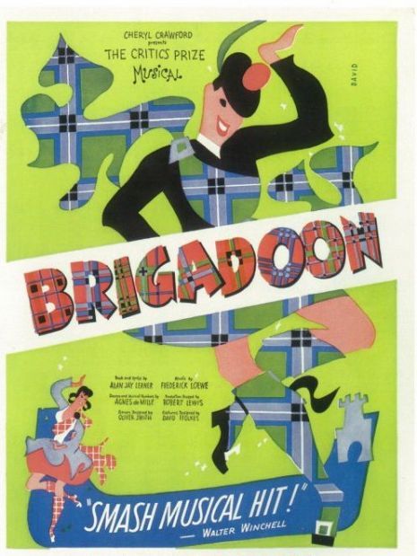 Image result for musical brigadoon opened on broadway in 1947