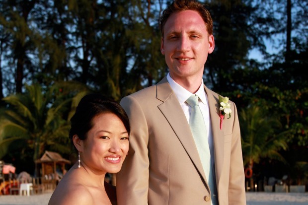 Couple marries in Thailand and proud of their region roots