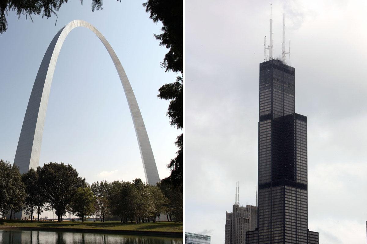Gateway Arch vs. Willis Tower