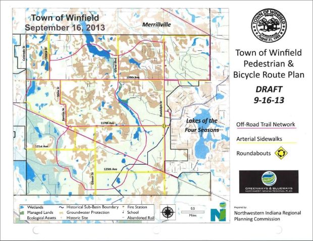 Winfield mapping plans for bike-hike trail