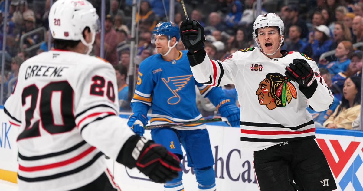 Lukas Reichel scores twice as the Blackhawks beat the Blues on Wednesday – nwitimes.com Lukas Reichel scores twice as the Blackhawks beat the Blues on Wednesday – nwitimes.com